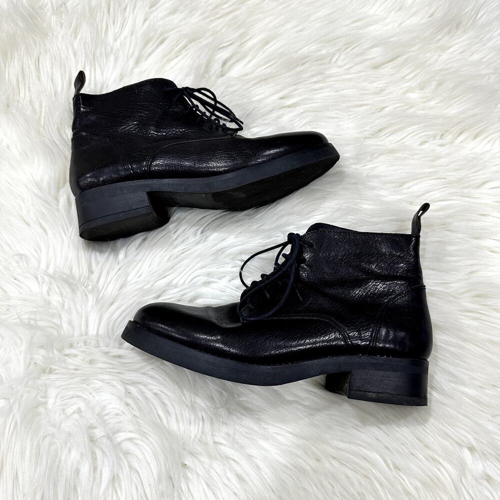 Anna Fidanza Vera Pelle Leather Bootie Sz 7.5
